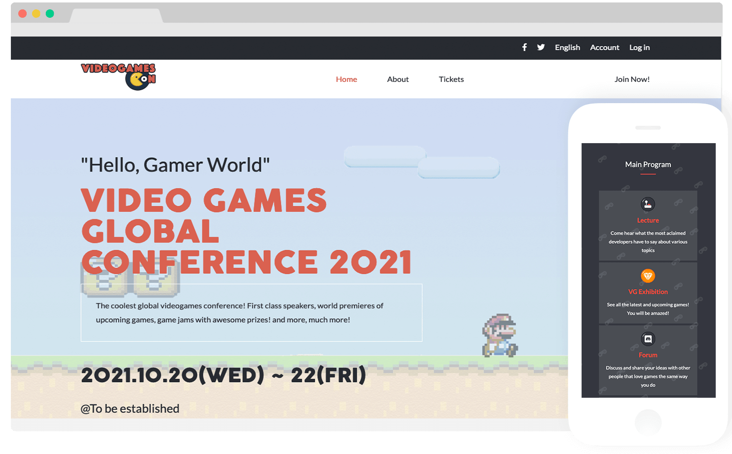 Video Games Conference Website